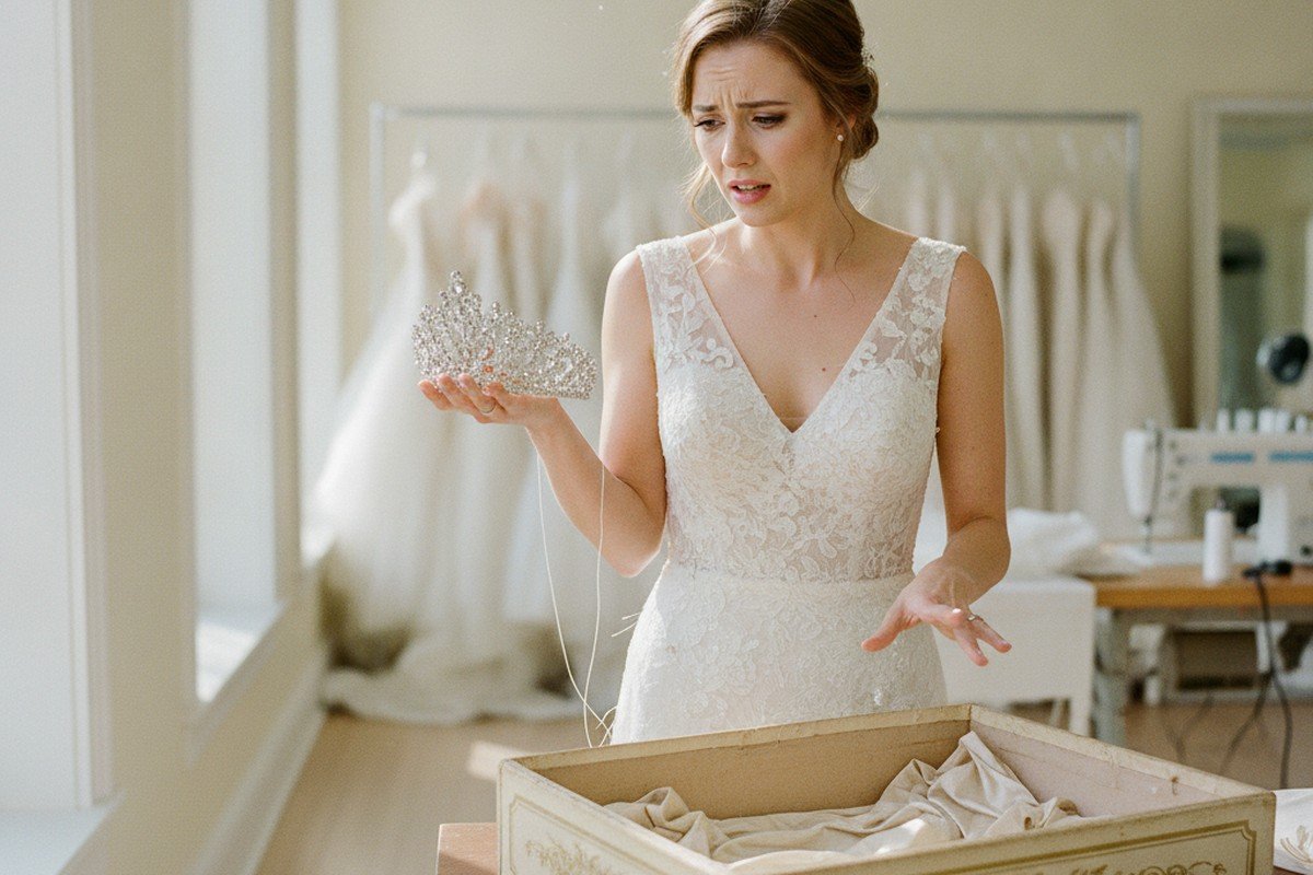 My Future Mother-in-Law Replaced My Heirloom Lace Veil With a Rhinestone Tiara
