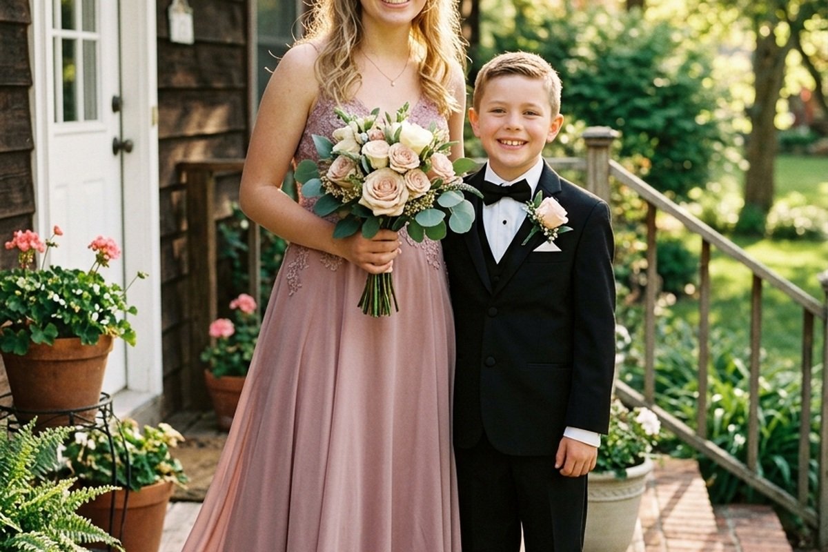 My Marine Boyfriend Was Deployed Overseas and Couldn’t Attend My Senior Prom — Until His 8-Year-Old Brother Showed Up at My Door in a Tuxedo Holding Flowers
